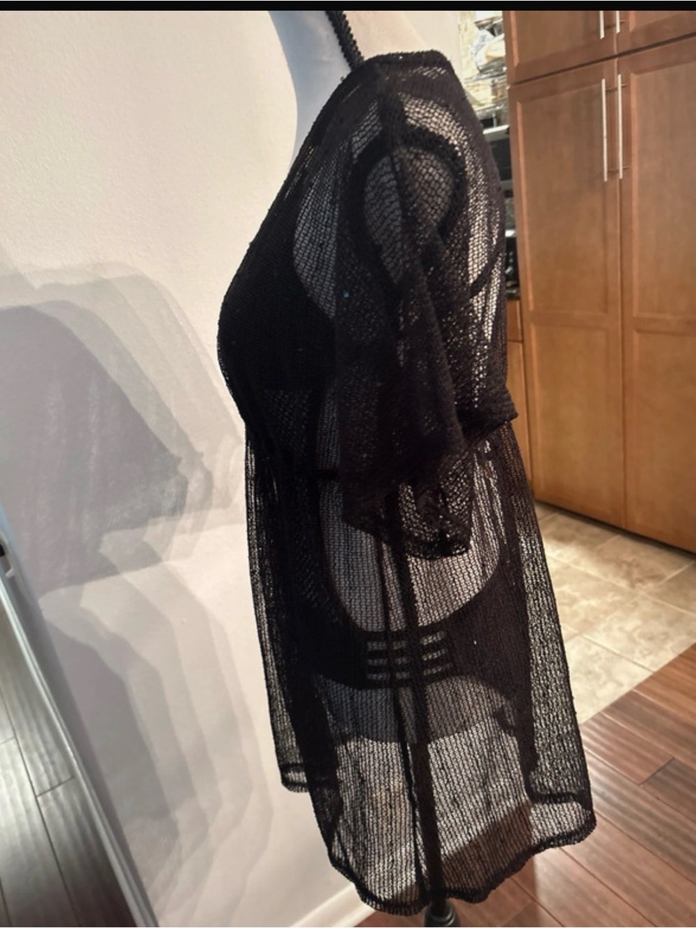 Black sequin cover up